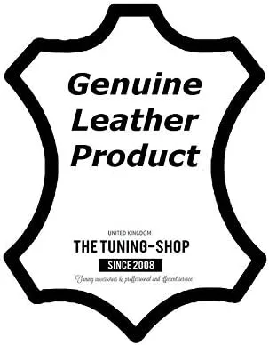 Vista 3 de Ltd Compatible con la bota de freno Shift & E para Nissan Skyline R32 1989-1994 con costuras rojas de cuero