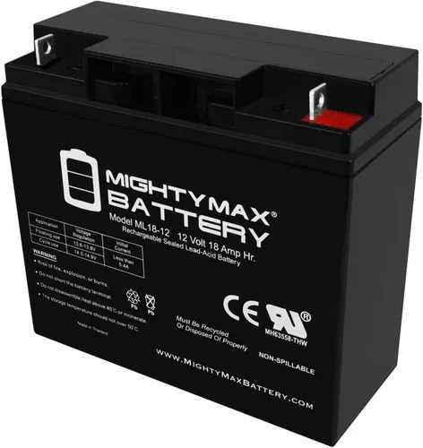 Mighty Max Battery - Batería de 12 voltios 18Ah SLA para generador Briggs Stratton B4489GS 193043GS