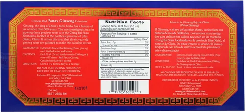 Vista 2 de Extractum de Panax Ginseng Rojo Chino - Frascos Imperial Elixir (Ginseng Company) 10 Viales