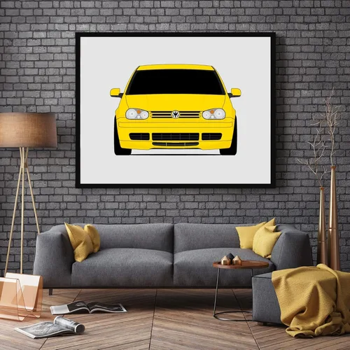 Vista 4 de Volkswagen GTI MK4 Anniversary Edition 2003 Inspired Poster Print Wall Art Decor Handmade (Unframed)