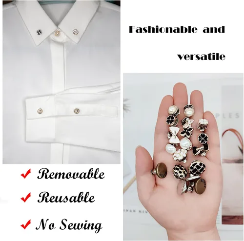 Vista 3 de ZLMCUJE 18 juegos de botones sin coser, reemplazo instantáneo, extraíble, reutilizable, multiusos para jeans, pantalones, camisas, abrigos