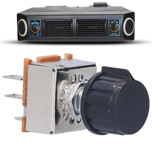 Vista 4 de Interruptor del ventilador del motor del ventilador, interruptor de control del calentador, aire acondicionado rotatorio de aire acondicionado de 4