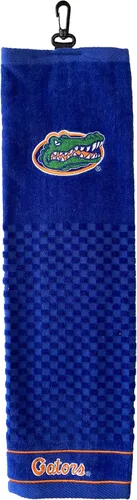 Vista 32 de Team Golf NCAA Texas A&M Aggies Toalla de golf bordada, diseño a cuadros y logotipo bordado