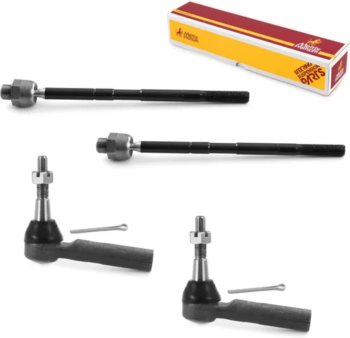 Vista 63 de Metrix Premium Chassis Parts - Kit de 4 piezas de extremos de barra de acoplamiento frontal exterior e interior compatible con Nissan Pathfinder