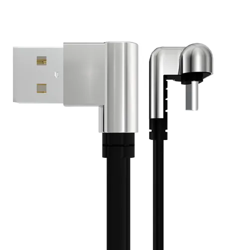 Vista 6 de Cable USB A a C, cable USB tipo C en forma de U de 180 grados de carga rápida y sincronización de datos, cable de carga rápida USB-A a C de 4 pies