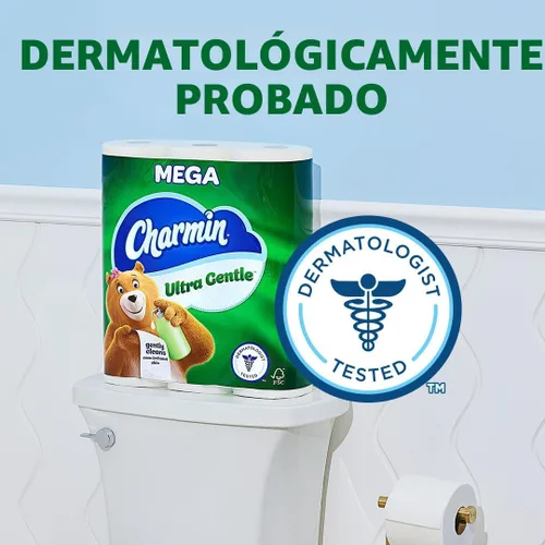 Vista 2 de Charmin Papel higiénico ultra suave, 9 megarrollos, 231 hojas por rollo