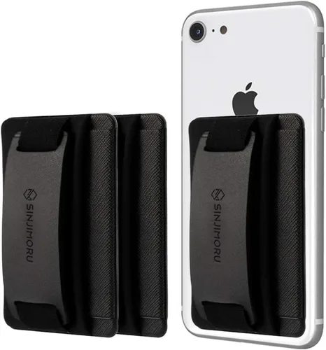 Sinjimoru Tarjetero con agarre para teléfono con soporte para teléfono, billetera de agarre seguro para iPhone con soporte para mesa. Sinji Pouch