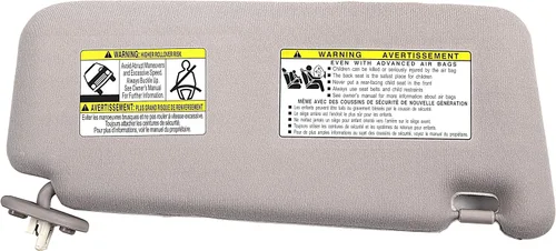 Vista 2 de Ezzy Auto Visera parasol gris claro para lado izquierdo del conductor para Venza con techo corredizo 2009 2010 2011 2012 2013 2014 2015 2016