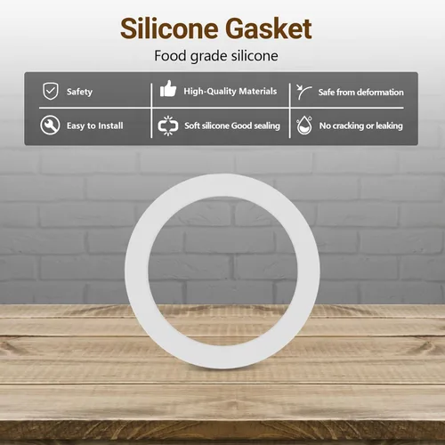 Vista 5 de Anillo de sellado de junta de repuesto para cafeteras de aluminio Bialetti Moka Express Dama 6 tazas de silicona de grado alimenticio de repuesto