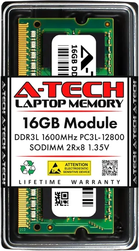 Vista 26 de A-Tech - Módulo de memoria RAM SODIMM para portátil de 1 GB DDR3 1066 MHz PC3-8500 CL7, 1,5 V, 204 pines, sin ECC, SO-DIMM para portátiles