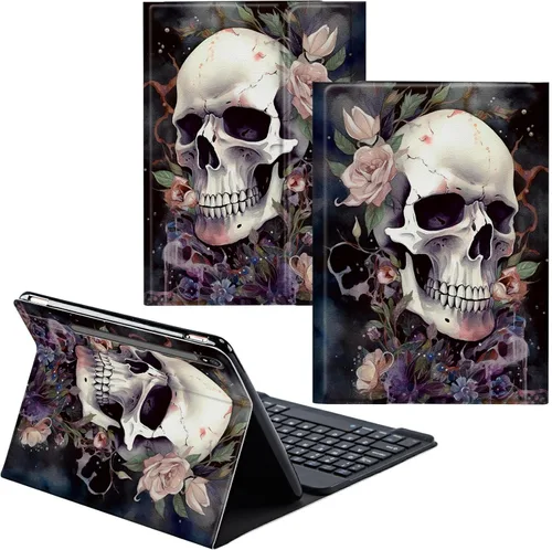 Vista 83 de Funda para Samsung Galaxy Tab S6 Lite 2022/2020 Teclado inalámbrico desmontable y cubierta de cuero PU Funda protectora para tableta para Samsung
